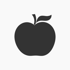Black Apple shape vector
