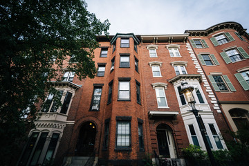 Houses in Bunker Hill, Charlestown, Boston, Massachusetts.