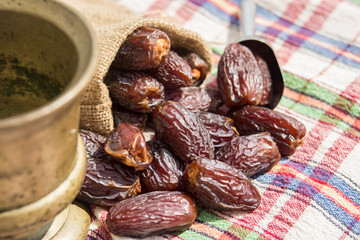 Dried Date fruit / Medjool / Ramadan food.