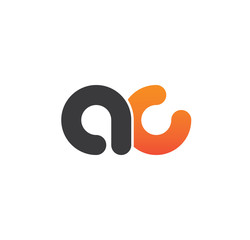 ac logo initial grey and orange