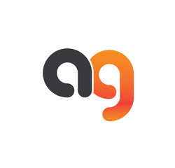 ag logo initial grey and orange