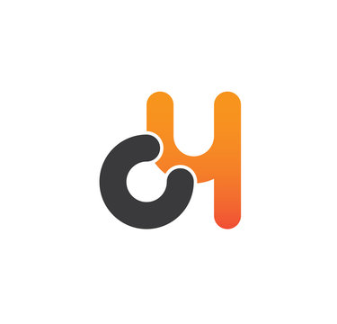c4 logo initial grey and orange