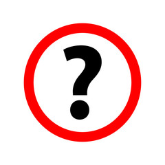 Question Icon Picture on white background, vector illustration