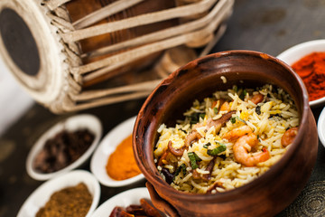 Seafood byriani