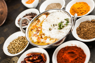 Curry with basmati rice