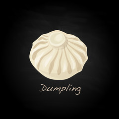 Dumpling vector illustration.