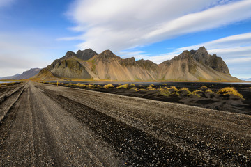 Monte Vesturhorn na Islandia
