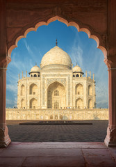 Taj Mahal India, Agra. 7 world wonders. Beautiful Tajmahal trave