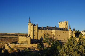 The famous castle Alcazar of Segovia, Castilla y Leon, Spain