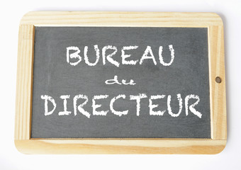 Obraz premium bureau du directeur ardoise craie 