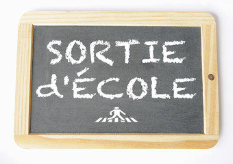 Fototapeta premium Sortie d'école ardoise