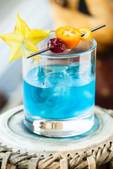 cold blue cocktail