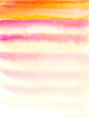 hand painted abstract watercolor background with soft pink and yellow colors