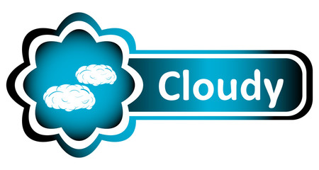 Double icon blue cloudy
