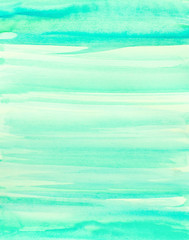 abstract watercolor background with soft turquoise brush strokes