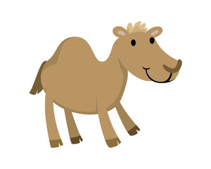 Flat Animal Character Logo - Camel