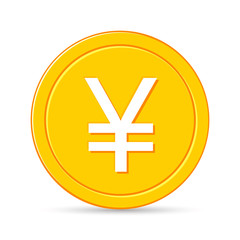 Obraz premium Money yen icon sign