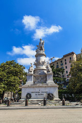 Fototapeta na wymiar Christopher Columbus monument in Genoa
