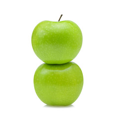 Green apple isolated on white background