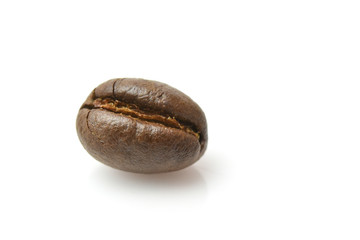 Macro bean coffee on the coffee beans background