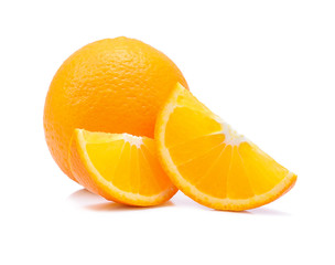 Orange fruit isolated on white background