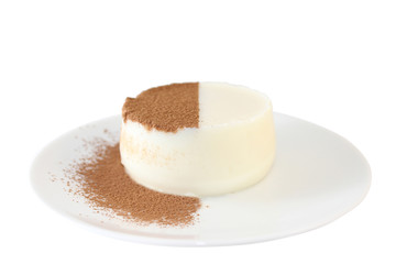 Panna cotta with chocolate chips