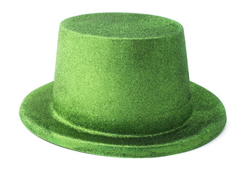 Isolated leprechaun hat on a white background. 