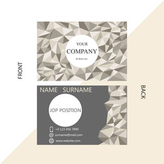 Name Card,Business card template, Geometric pattern vector design editable Vector/Illustration