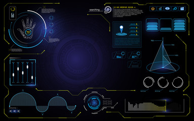 abstract hud UI interface data computer technology screen concept background design