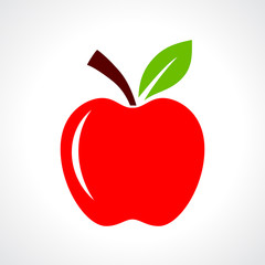Red apple vector illustration