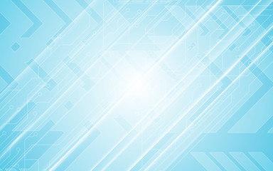 abstract technology communication innovation concept circuit pattern arrow speed movement design blue background