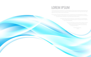 water fluid wave blue smooth light background innovation concept