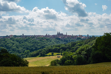 Fototapeta na wymiar Blick auf Rothenburg ob der Tauber