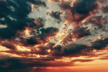 Sunrise on the sea.