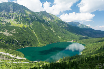 Morskie Oko Lake in High Tatra mountains, Poland