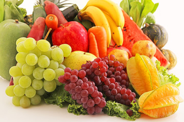 新鮮な野菜と果物