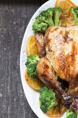 Roasted chicken