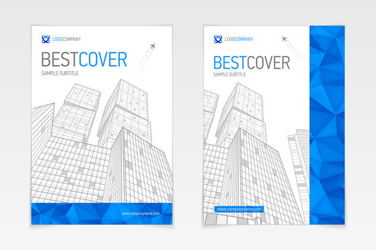 Cover booklet booklet business and architecture, modern design, vector sample design