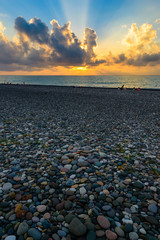 Obraz premium Majestic sunset over the Black Sea