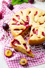 homemade plum cake
