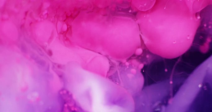 Abstract extrime macro composition of coloured liquids. 4k. Shot on RED.