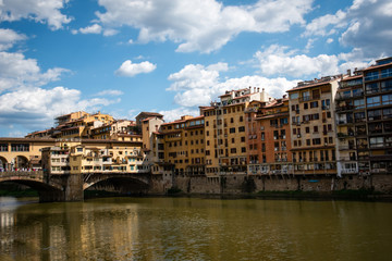 Fototapeta premium Ponte Vecchio over Arno river in Florence, Italy .