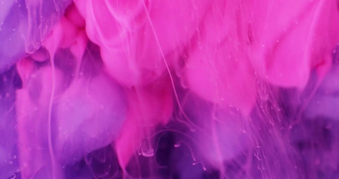 Abstract extrime macro composition of coloured liquids. 4k. Shot on RED.