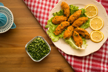Mercimek Koftesi / Turkish Food with Bulgur and Lentil.