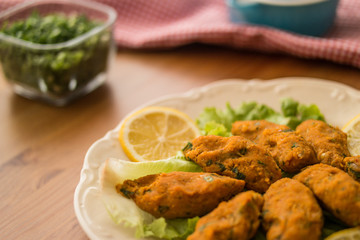 Mercimek Koftesi / Turkish Food with Bulgur and Lentil.