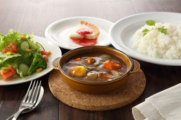 野菜カレー　サラダ＆ドリンクセット