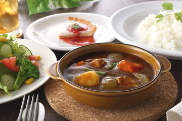 野菜カレー　サラダ＆ドリンクセット