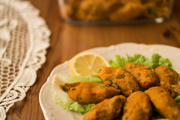 Mercimek Koftesi / Turkish Food with Bulgur and Lentil.