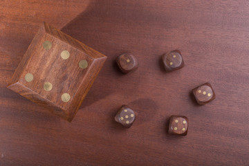 Wooden dices 