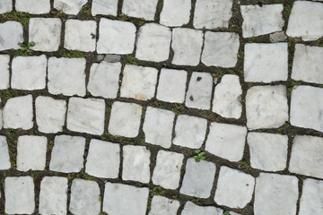 White stone floor background